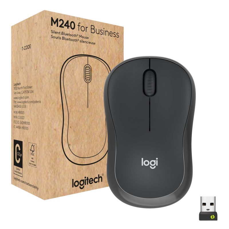 Мишка Logitech M240 GRAPHITE 910-007182