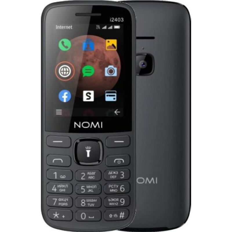 Телефон Nomi i2403 Black (чорний)