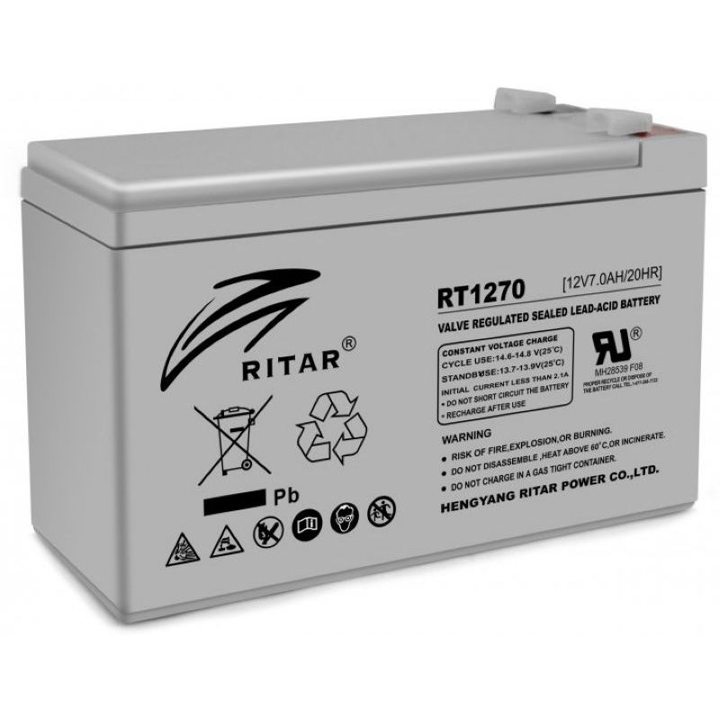 Акумуляторна батарея AGM RITAR 12 V 7.0 Ah (RT1270-)