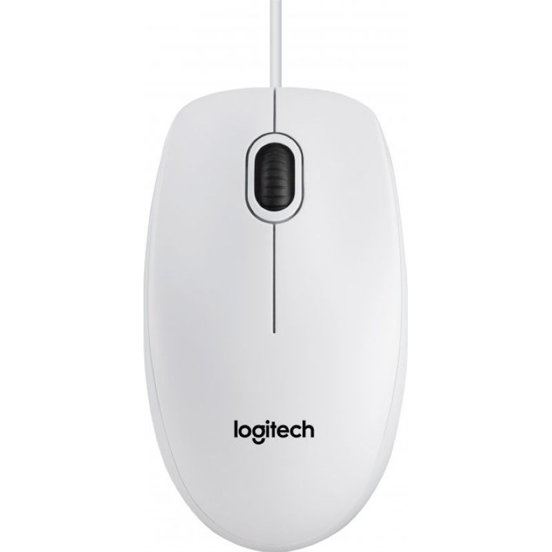 Маніпулятор миша дротова LOGITECH Corded  Mouse B100 - Business EMEA - WHITE