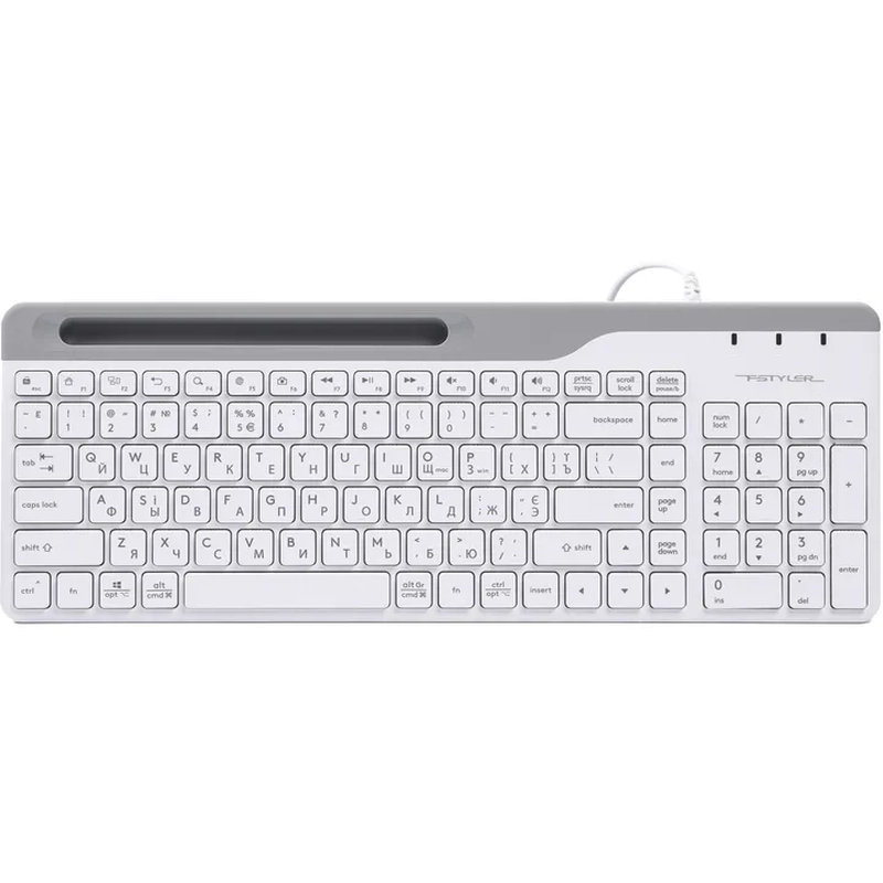 Клавіатура A4-Tech FK25 (White), USB