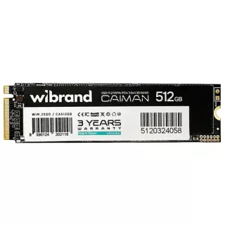 SSD Wibrand Caiman 512GB NVMe 2280 PCIe 3.0 3D WIM.2SSD/CA512GB