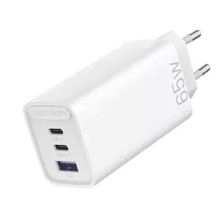 АЗП Vention 3-port USB(C+C+A) GaN Charger(65W/30W/30W) FEDW0-EU