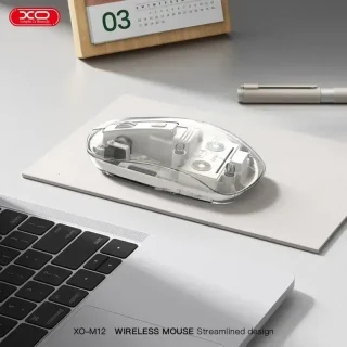 Миша XO M12 BT, Transparent White