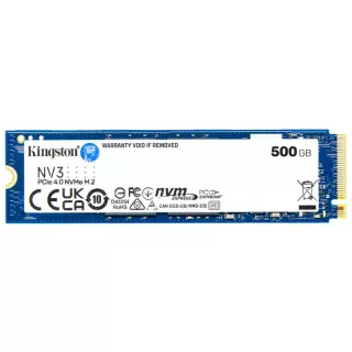 накопичувач Kingston NV3 500GB M.2 2280 NVMe PCIe 4.0 x4 (SNV3S/500G)