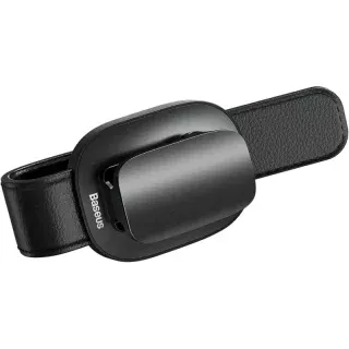 Автотримач для окулярів Baseus Platinum Vehicle eyewear clip Black (ACYJN-B01)