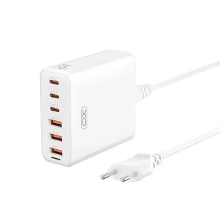 ЗП XO L133 Desktop GaN 3USB-A/3USB-C 75W 1.5m White