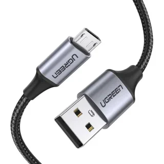 Кабель UGREEN US290 Micro 1M Metal/Black (UGR-60146)