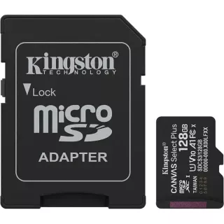 Карта пам`яті Kingston microSDXC 128GB Canvas Select Plus Gen3+ SDCS3/128GB