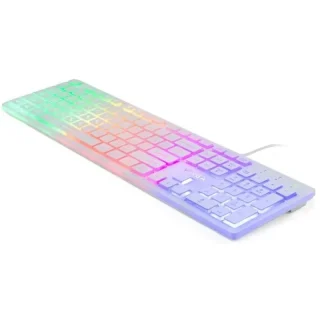 Клавіатура Vinga KB410 white