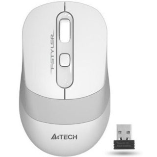 Миша бездротова A4Tech Fstyler FG10 (White),  USB, колір білий