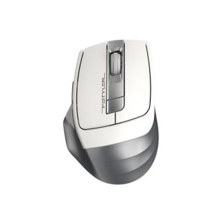 Миша бездротова A4Tech Fstyler FG35,  USB, колір сріблястий + білий