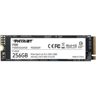 SSD внутрішні Patriot P300 256GB M.2 2280 NVMe PCIe 3.0 x4 (P300P256GM28)
