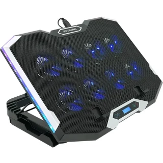 Підставка для ноутбука Ice Coorel K10 10-17" RGB Black (YT35671)