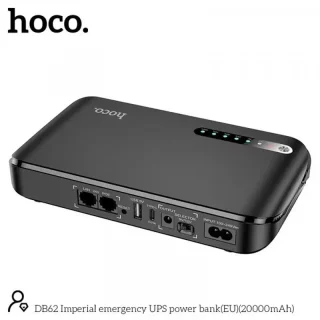 ДБЖ Hoco DB62 Imperial emergency UPS 5-12V/18W 20000mAh Black